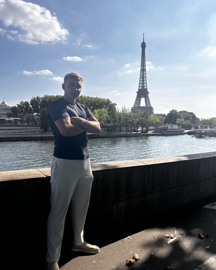 Louis Lanaway by the river in Paris